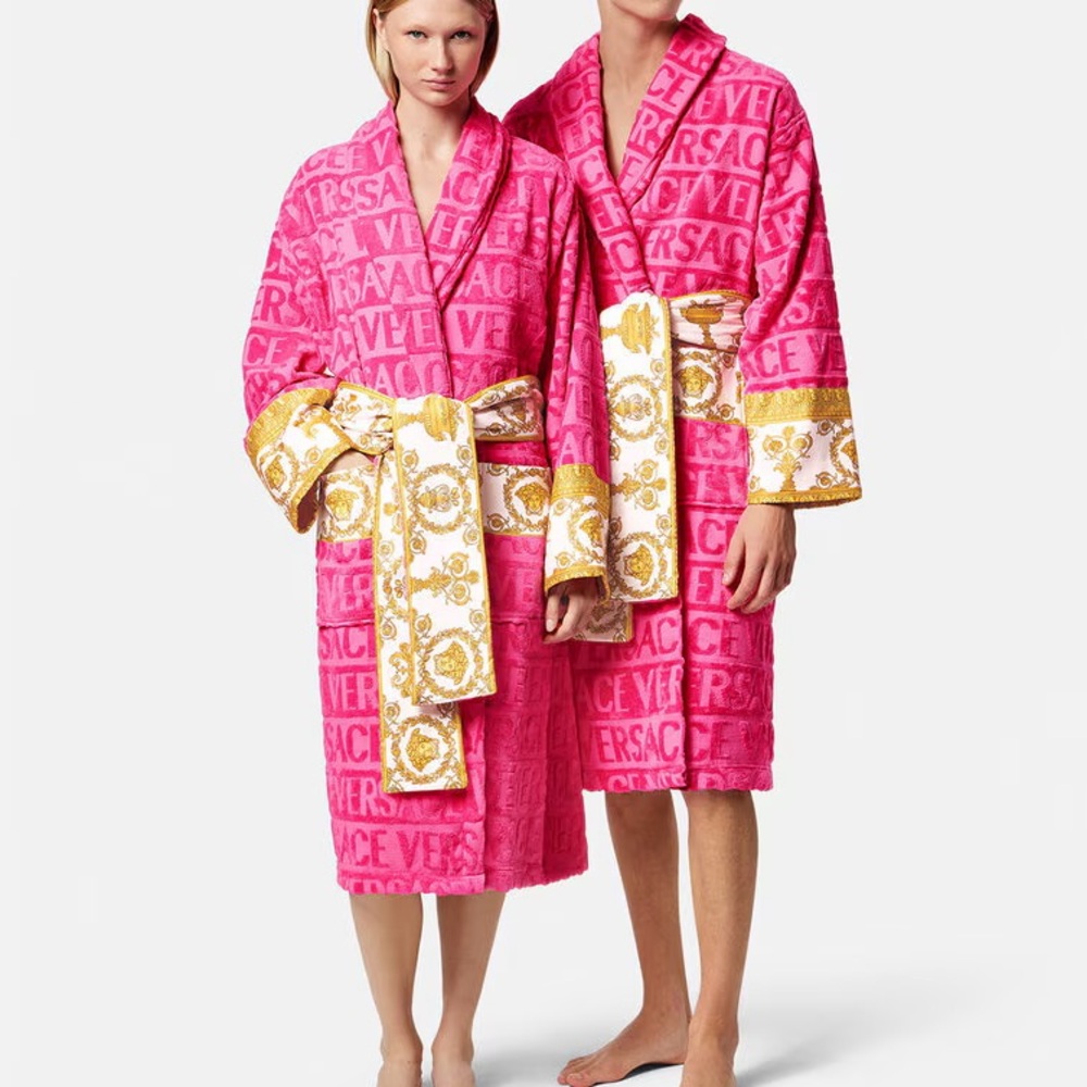 ( Lowest price ) Versace Pink and Gold Robe